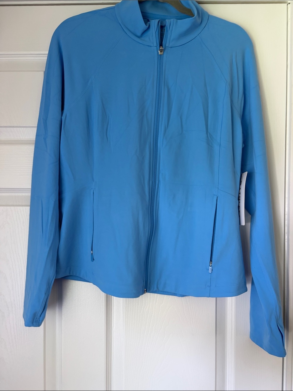 Final sale - nwt- women-Athleta Sky Blue Full-Zip Utility Jacket